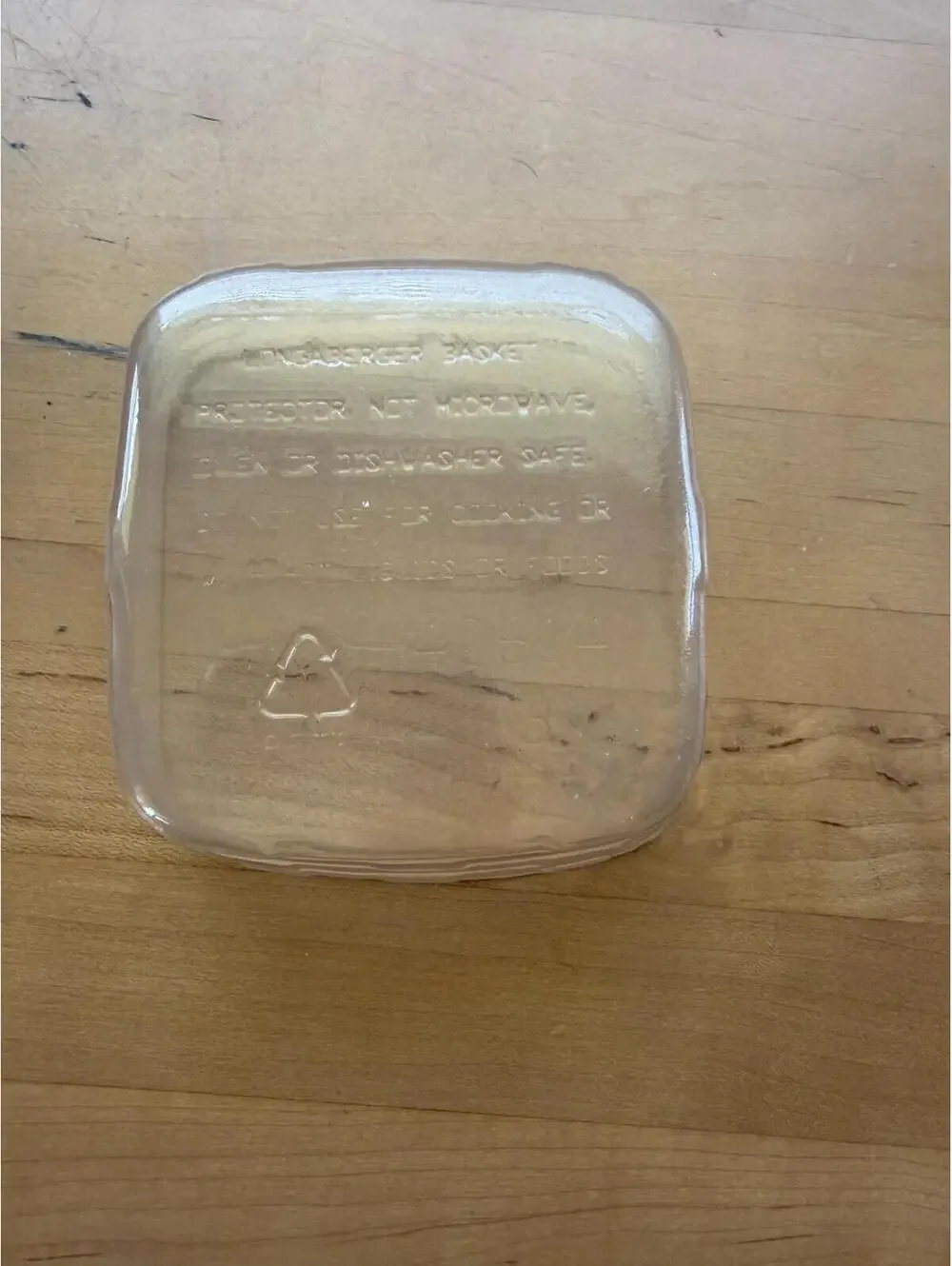 1996 Longaberger Horizon of Hope Basket Clear Plastic Protector #45900